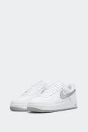 Nike Air Force 1 Low Silver Swoosh Shoes - Size 14 - 100 White