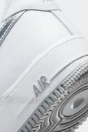 Nike Air Force 1 Low Silver Swoosh Shoes - Size 14 - 100 White