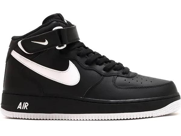 Nike Air Force 1 Mid '07 Black White Sole