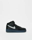 Nike Air Force 1 Mid Premium 'Black Metallic Silver' Sneakers | Men's Size 14