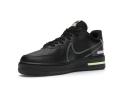 Nike Air Force 1 React Black Violet Star Barely Volt
