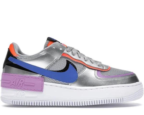 Nike Air Force 1 Shadow 'Metallic Silver' Sneakers | Women's Size 8