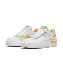 Nike Air Force 1 Shadow Sneaker White/ Peach Cream/ Light Lime