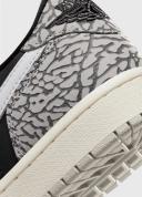 Nike | Air Jordan 1 Low OG 'Black Elephant' Sneakers Black/Muslin-Tech Grey-White / 13