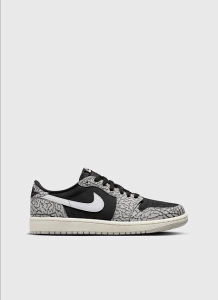 Nike | Air Jordan 1 Low OG 'Black Elephant' Sneakers Black/Muslin-Tech Grey-White / 13