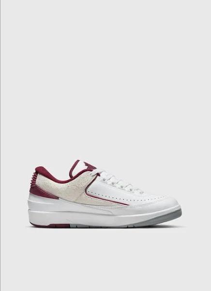 Nike | Air Jordan 2 Retro Low 'Cherrywood' Sneakers WHT/CHERRYWD Red-Lt Steel Gry / 7