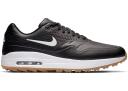 Nike Air Max 1 G Spikeless Golf Shoes - Black/White/Gum - Size: 9.5 M