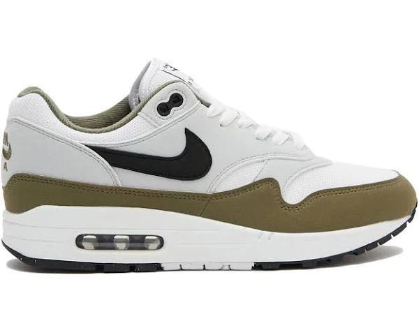 Nike Air Max 1 White Black Medium Olive