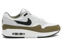 Nike Air Max 1 White Black Medium Olive