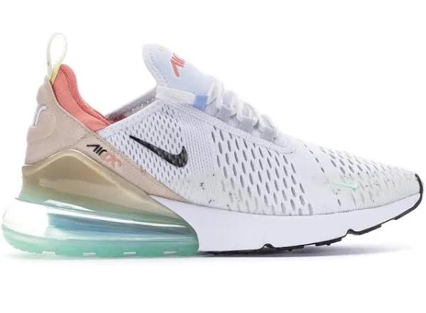 Nike Air Max 270 White/Black-Sanddrift DQ7642-100 Men's