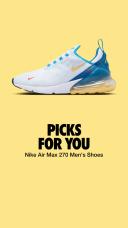 Nike Air Max 270 White Industrial Blue Citron Pulse
