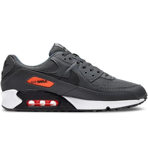 Nike Air Max 90 Iron Grey White Orange | Size 6
