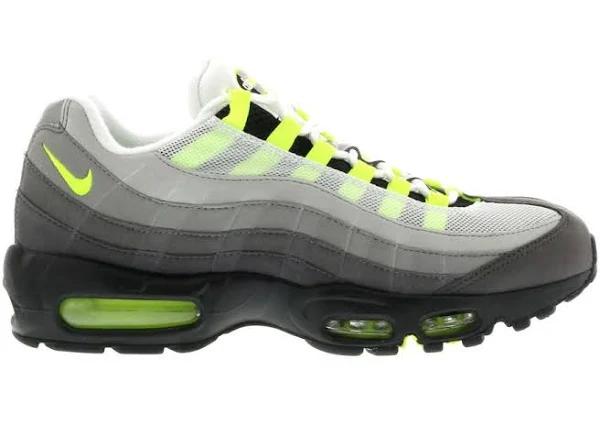 Nike Air Max 95 OG Neon Shoes - Size 12 - Black/Volt