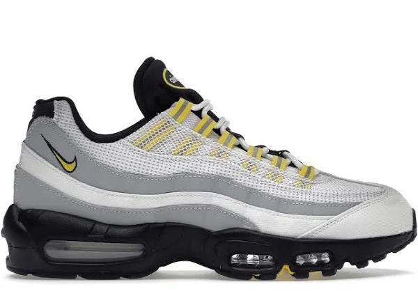 Nike Air Max 95 Sneakers in White and Tour Yellow