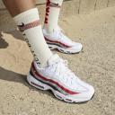Nike Air Max 95 White Varsity Red Particle Gray