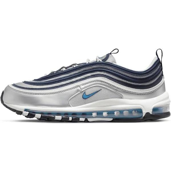 Nike Air Max 97 OG 'Metallic Chlorine Blue' Sneakers | Silver | Men's Size 6.5