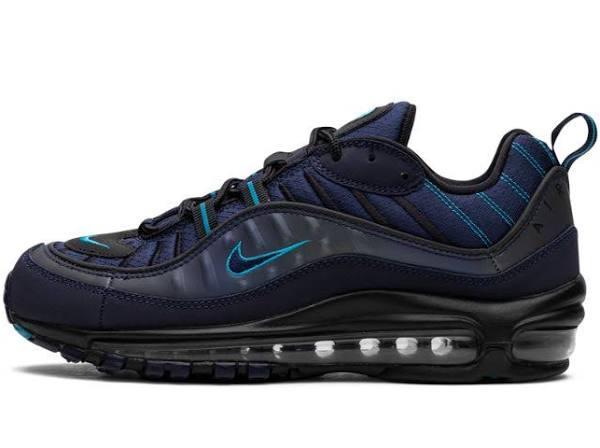Nike Air Max 98 Dark Navy Shoes - Size 7 - Dark Navy