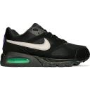 Nike Air Max Ivo Shoes - Size 7.5 - Black / Metallic Silver-Green glow-electric Purple