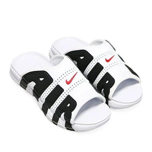 Nike Air Max More Uptempo Slide Men Flip-flops and Sandals - White - Size: 15 - Foot Locker