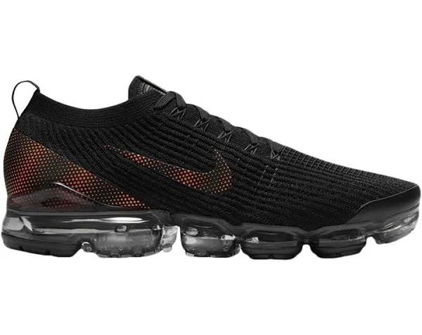 Nike Air VaporMax Flyknit 3 Black Total Orange Dark Smoke Grey