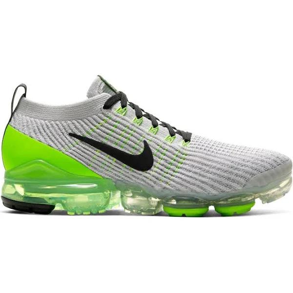 Nike Air VaporMax Flyknit 3 'Electric Green' Sneakers | Grey | Men's Size 8