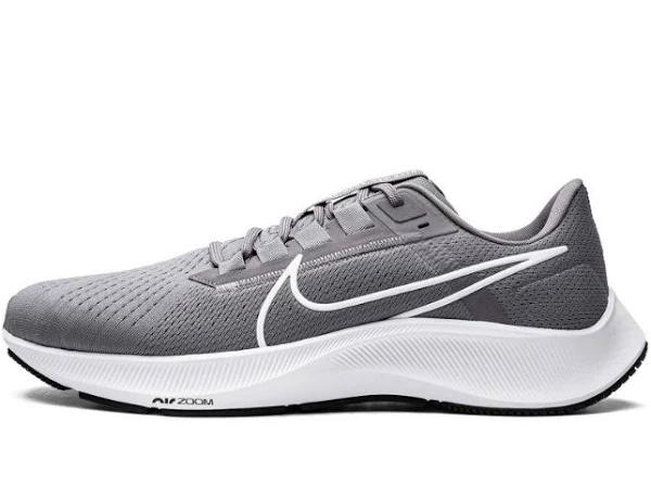 Nike Air Zoom Pegasus 38 Shoes - Size 8 - 002 gunsmoke/white-black