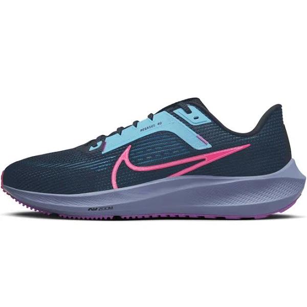 Nike Air Zoom Pegasus 40 Mens Running Shoes Black/Pink US 10