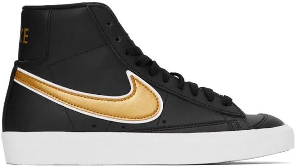 Nike Blazer Mid 77 Essential Black Metallic Gold (Women's)