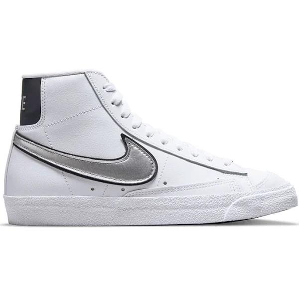 Nike Blazer Mid 77 Essential White Metallic Silver (Women's)