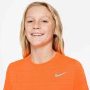 Nike Boys Dri-FIT Miler Tee, XL / Orange