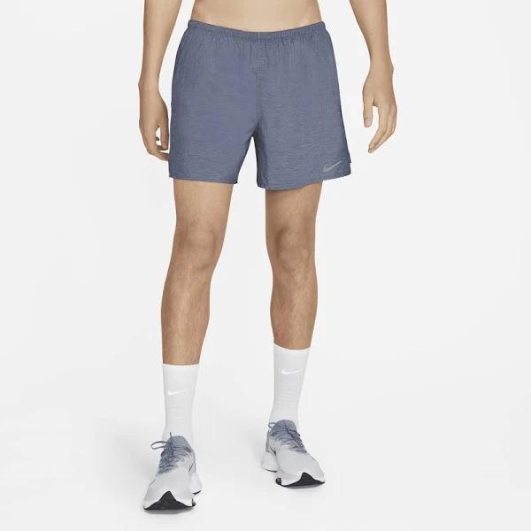 Nike Challenger 9" Brief Lined Running Shorts (Large, Obsidian Blue)