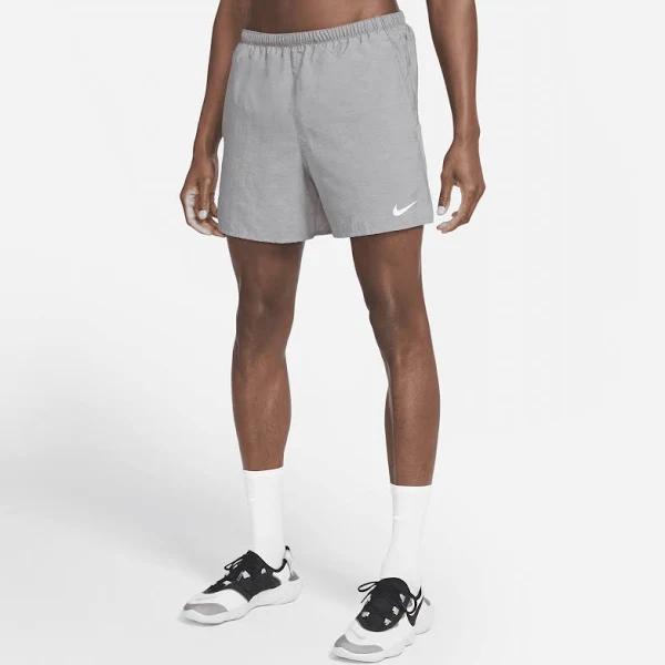 Nike Challenger Men's Brief-Lined Running Shorts - Grey - 50% Recycled Polyester
