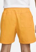 Nike Club Men's Woven Washed Flow Shorts - Yellow - 50% Organic Cotton