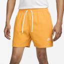 Nike Club Men's Woven Washed Flow Shorts - Yellow - 50% Organic Cotton