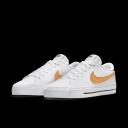 Nike Court Legacy Shoes - Size 9.5 - 109 White/Light Curry/Black Gum
