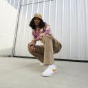 Nike Court Legacy Shoes - Size 9.5 - 109 White/Light Curry/Black Gum