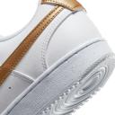 Nike Court Vision Low Next Nature Womens Casual Shoes White/Gold US 10