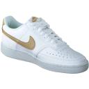 Nike Court Vision Low Next Nature Womens Casual Shoes White/Gold US 10