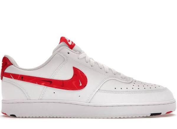 Nike Court Vision Low 'Swoosh Print' Sneakers | White | Men's Size 12
