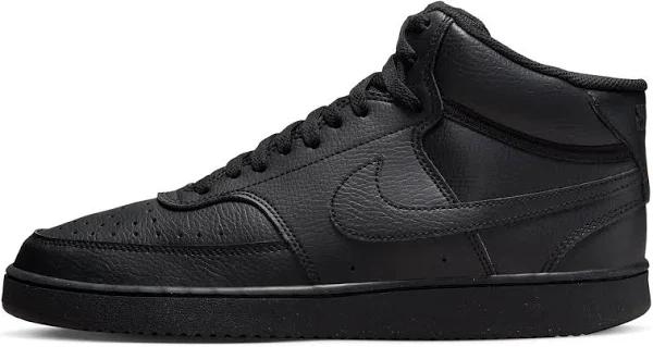 Nike Court Vision Mid Next Nature Black Men's Shoes, Size: 8