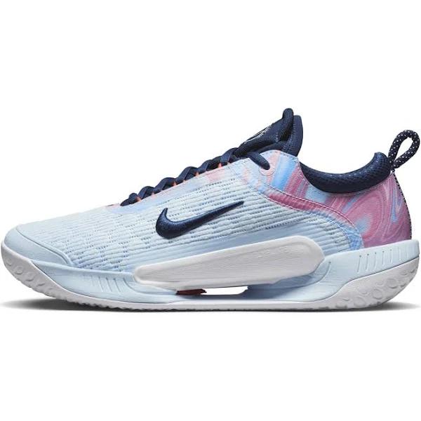 Nike Court Zoom NXT Men's Hard Court Tennis Shoes - Glacier Blue Midnight Navy White 7