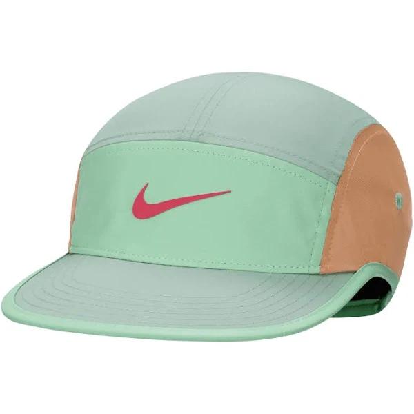 Nike Dri Fit Fly Unisex Cap - S/M / Mineral/Emerald Rise/Ember Glow