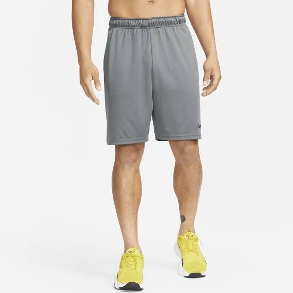Nike Dri-FIT Men's 8 Inch Knit Training Shorts - Iron Grey/Black, XS