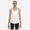 Nike Dri-FIT One Elastika Women's Standard Fit Tank - 50% Recycled Polyester - White
