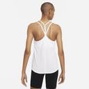 Nike Dri-FIT One Elastika Women's Standard Fit Tank - 50% Recycled Polyester - White