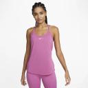 Nike Dri-FIT One Elastika Women's Standard Fit Tank - Pink - 50% Recycled Polyester