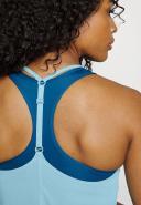 Nike Dri-FIT One Elastika Women Standard Fit Tank - Worn Blue/White M