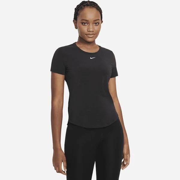 Nike Dri Fit One Luxe Short Sleeve T-Shirt Black 2XL Woman