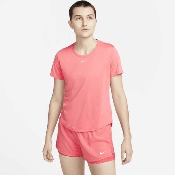 Nike Dri-FIT One Women's Standard-fit Short-Sleeve Top - Pink - 50% Recycled Polyester