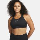 Nike Dri Fit Swoosh High Support Padded Sports Bra Black L Woman